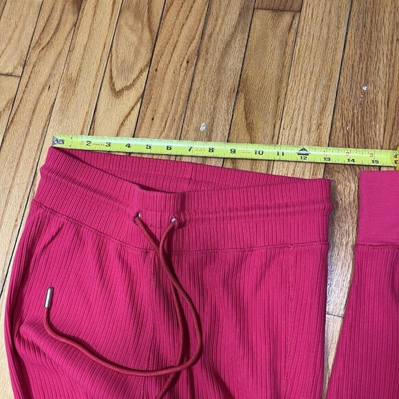 Anthropologie Daily Practice Henley Ribbed 2 Piece Lounge‎ Set Tank Joggers Pink - Picture 11 of 13